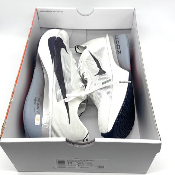 Nike Mens Vaporfly Next 4 Obsidian White Shoes Sz 10 New HF6414-100 Running - Picture 9 of 11